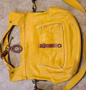 Leather Fossil Shoulder Bag